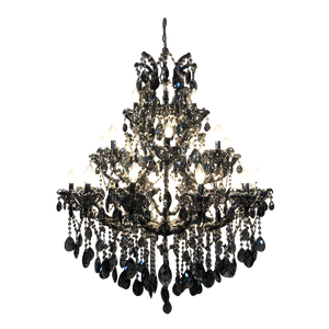 Traditional Crystal and Glass Chandelier Gray.png